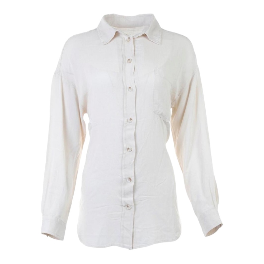 April Kiss Oversized Long Sleeve Button Up Shirt NWT